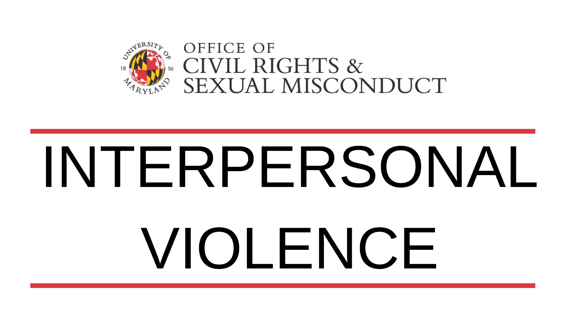 Interpersonal Violence Flyer