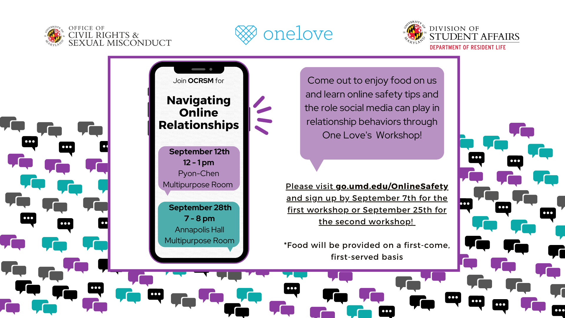 Navigating Online Relationships Event (Flyer)