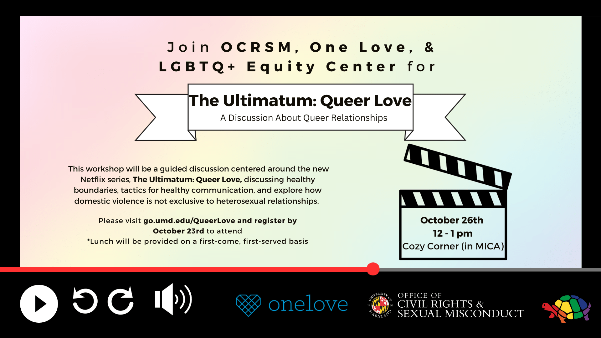 The Ultimatum - Queer Love Event (Flyer)